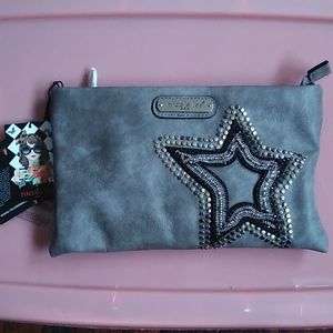 Nicole Lee Gray clutch with star 🌟 details